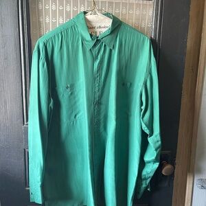 Vintage men’s silk button up